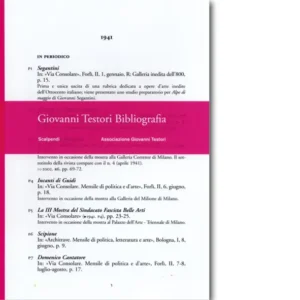 Giovanni Testori Bibliografia